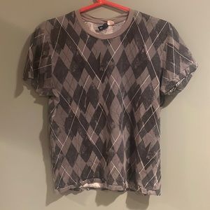 H&M divided men tee s small grey black white shortsleeved
